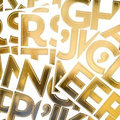 Celebrate it Entertaining GOLD FOIL Large ALPHABET & NUMBERS Stickers – 148pcs