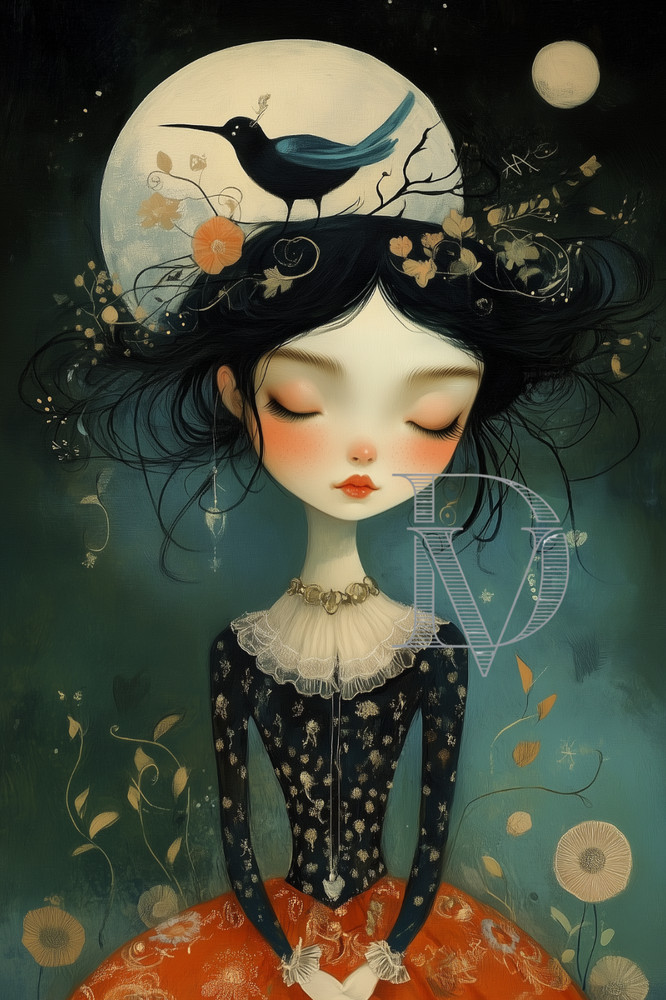 SURREAL GOTH Pg 2 POSTCARD Scrapbook Card Topper Junk Journal Art Card 1 Pc 4×6″