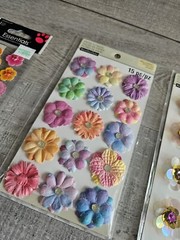 Sticker Lot – Flowers Scrapbooking 3D Stickers – Floral Spring Sunflower #108