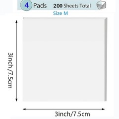 Transparent Square Self-Adhesive Strips, Memo Pads fit for Diaries Reading Notes