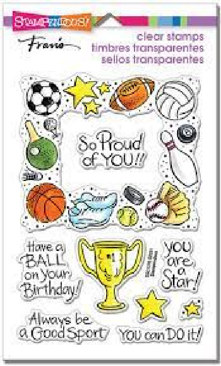 Stampendous Stamps Acrylic Stamp SPORTS FRAME
