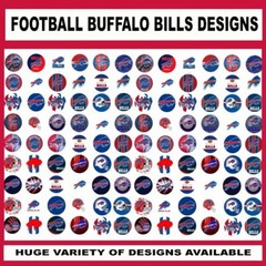100 Precut BILLS FOOTBALL TEAM BOTTLE CAP CHARM TRAY IMAGES 1 inch DESIGNS