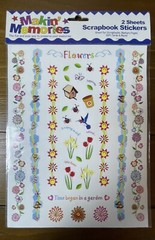 Sticker Craft Lot – Assorted Pages Scrapbook Cut Outs Puffy Love Butterfly Fall
