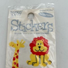 Frances Meyer Inc Stickers Hippo & Friends Lion Monkey FMI New in Package