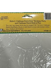 Vintage Cabbage Patch Puffy Stickers Birthday Party Kids At Play 1983 Style 2