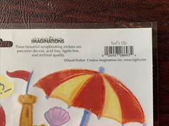 New David Walker Scrapbooking Stickers – Fun in the Sun