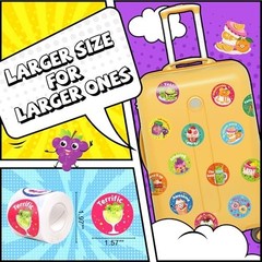 3 Rolls Scratch & Sniff Scented Stickers – 600 Pcs Motivational Rewards for Kids