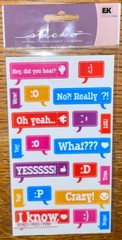 Sticko Phrase Word Did You Hear? Oh Yes!! Crazy! I Know❤️:P :) Scrapbook Sticker