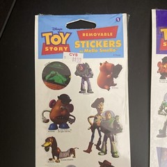 TOY STORY Removable Stickers Disney Pixar Mello Smello Prismatic 1995 Vtg Lot 2