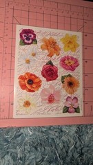 Vintage Hallmark Stickers Spring Flowers Daffodil Orchid Poppy Viola 1 Sheet