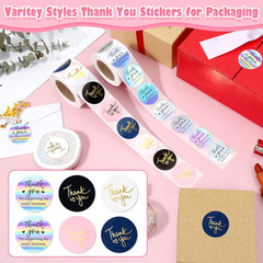 1000 Pcs 1.5 Inch Thank You for Supporting My Small Business Stickers