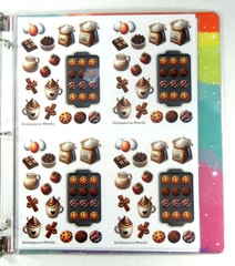 Food & Drink Sticker Binder Full Of Stickers