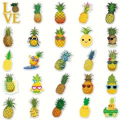 75 Piece Small Candy Lollipop, Cucumber, And Pineapple Stickers