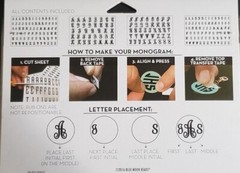 MADE MINE Self-Adhesive Rub-Ons – BLACK SCRIPT FONT – 237 pcs