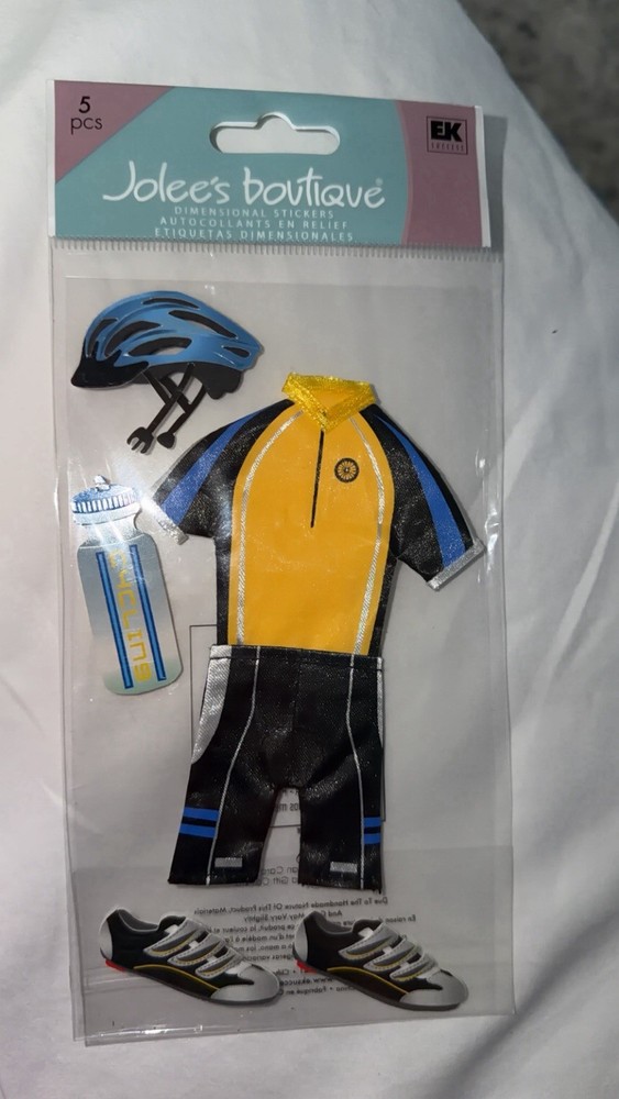 Jolee’s Cyclist Biker Biking Scrapbooking Stickers