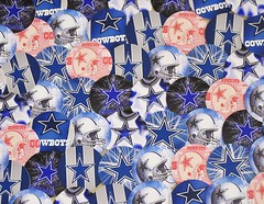 SET of 100- 1″ PRECUT «DALLAS COWBOYS» Bottlecap images.