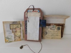 Junk Journal Add-on Inserts Envelope & Tag Set Vtg Style Tim Holtz Dolls Set E