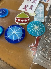mrs grossman stickers lot christmas Opalescent Snowflakes Polar Bears Candy Cane