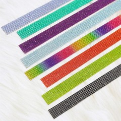 1yd Self-Adhesive Crystal Rhinestone Diamond Ribbon Trim Tape Diamante Sticker