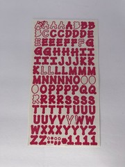 Creative/Making Memories ABC/123 Bold Large Number and Letter Stickers 7 Sheets