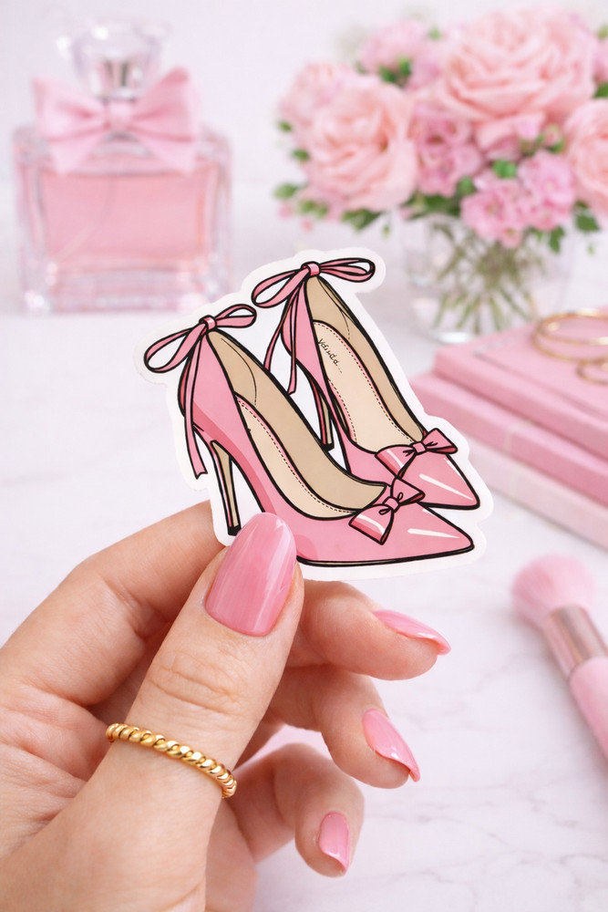 Pink Aesthetic | Cute Girly Stickers | Fashion & Beauty Sticker Set – 14 Piece