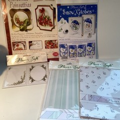 Huge Lot FLOWER SOFT Texture, Embellishments, 23 Colors, Card Kits, Crafts