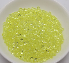 2000 Yellow Acrylic 4mm Diamond Confetti Wedding Deco Supplies Table Scatter