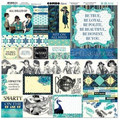 BoBunny, Something Splendid Collection, Stickers Embellishments, Vintage Fashion