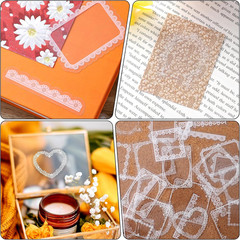 120 PCS White Lace Stickers, Waterproof Scrapbook Lace Sticker, Transparent Wedd