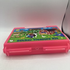 Vtg 90s Sandylion Sticker Treasure Kit Case Only Bear Farm Barn Pigs Cow Horse