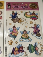 7 Lot Vintage Stickers Barbie 2000, Annie Langs 2001 And SandyLion Unknown Date