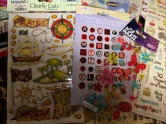 HUGE Lot of Words, Phrases Flowers Baby Safari Craft Stickers