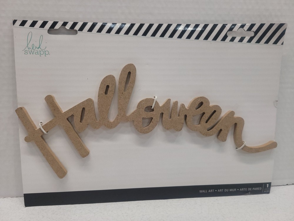 American Crafts Heidi Swapp MDF Halloween Wall Word Art Decorative Art Piece