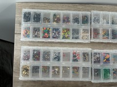 Craft Mates Embellishments Beads 6 Lockables Organizers Junk Journal Craft Lot