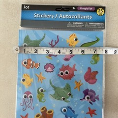 JOT GOOGLY EYE STICKERS~Lot of 5 Pkg’s, (total of 125 stickers) New Variety