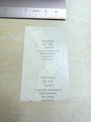 Two Vintage Early 80s Mrs Grossman’s Gray Mouse Stickers By the Yard 1983