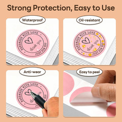2″ round Color Label Stickers, 750 PCS (1 Roll) Self-Adhesive Circle Stickers in