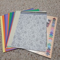 Lot of Misc. Scrapbook Paper 4+ lbs. Most Are 12″ x 12″ Sheets, See Photos