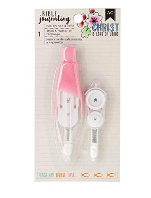 AC Bible Journaling Deco Pen Rub on Pen Refill Tape PRAISE HIM BELIEVE Jesus