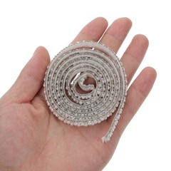 2 Rolls Rhinestone Lace Self Adhesive Crystal Stickers Bling Strip