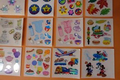 Sandylion Vintage Sticker Lot 30 Mods Prismatic Glitter Mylar Vintage 90s