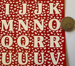HEART LETTER FUN Stickers •Frances Meyer•Words• Alphabet •Upper-Case•Valentine’s