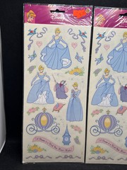 Two (2) NOS Disney Cinderella Sandylion Sticker Sheet