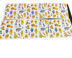 Winnie The Pooh Stickers Piglet Eeyore Tigger 7 Sheets 140 Stickers Vintage