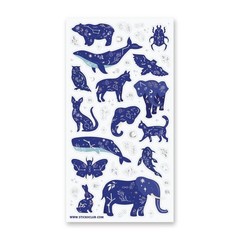 Stickii – Cosmic Animal Stickers – Celestial Animals Sticker Sheet – Scrapbooks