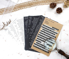 16 Sheets Quote Stickers for Scrapbooking Supplies, 812Pcs Phrases Words Sticker