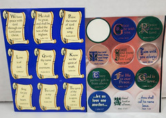 300 Bible Verse Stickers 2 Styles Scroll Metallic Sunday School Stocking Stuffer