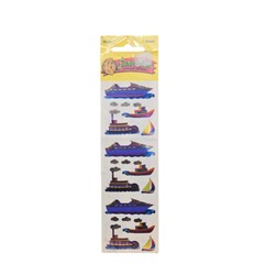Sandylion Ships Boats Mylar Foil Vintage Stickers New Old Stock