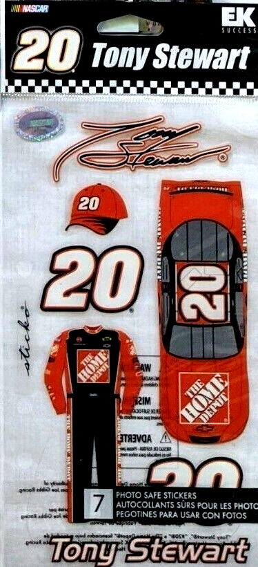 NASCAR Racing Race Car Driver Tony Stewart 20 Suit Helmet Car Jolee’s Stickers