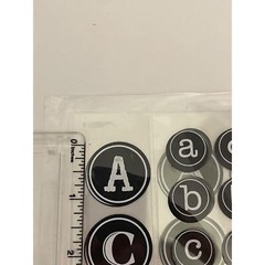 Chalkboard Theme Letter Sticker – 144-Pack Round Alphabet Labels 10 Packs
